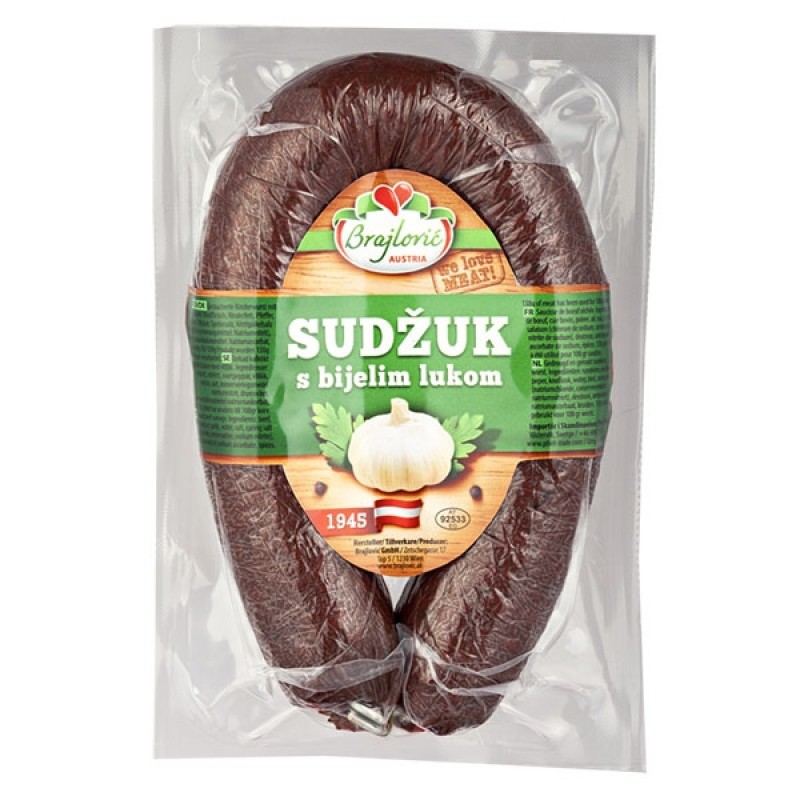 Rinderwurst Bosnische sudzuk mit Knoblauch
